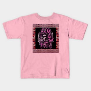 Skull Retro Clasic Pattern Kids T-Shirt